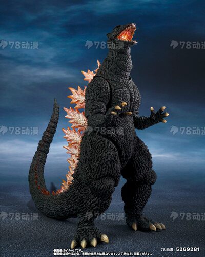 现货魂限定万代SHM哥斯拉2004 放射线VS轰天号 GODZILLA 怪兽成品