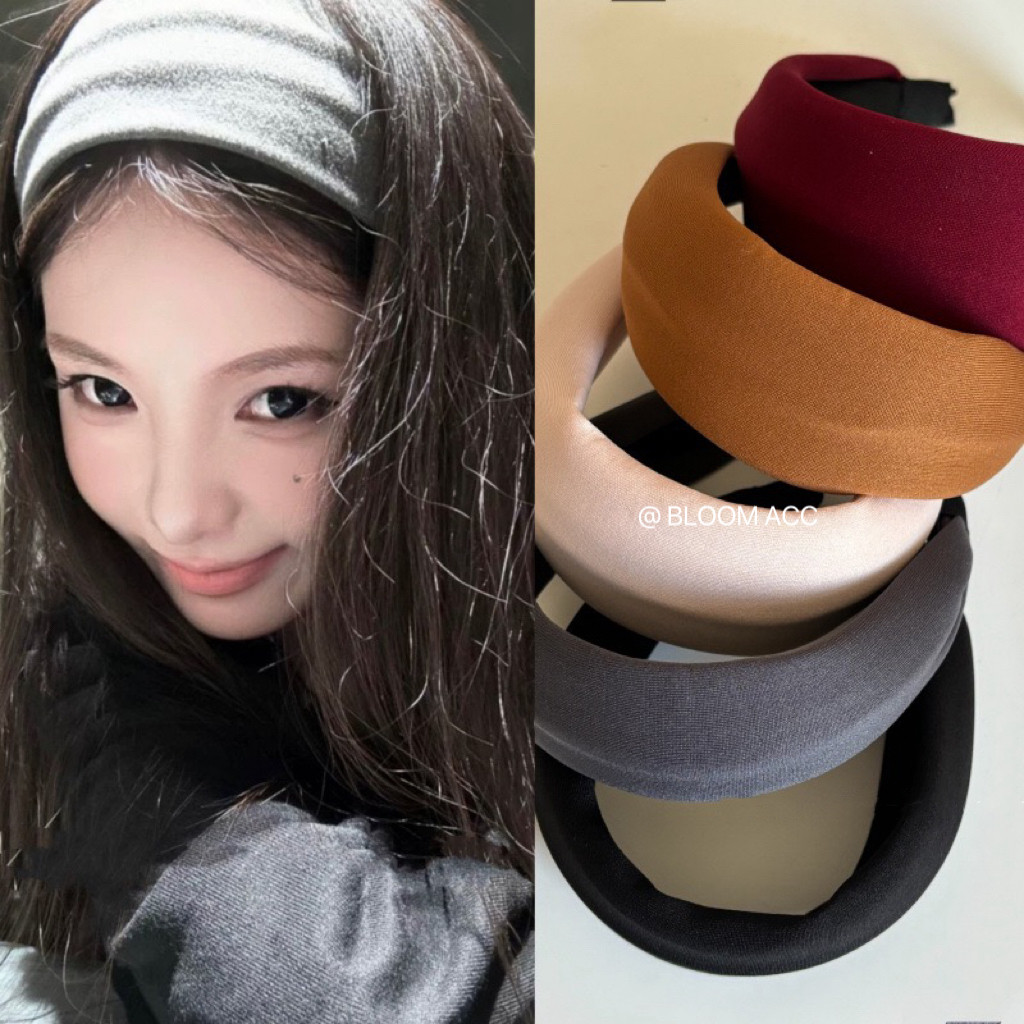 博主同款太空棉宽边发箍简约气质网红洗脸头箍外出发饰