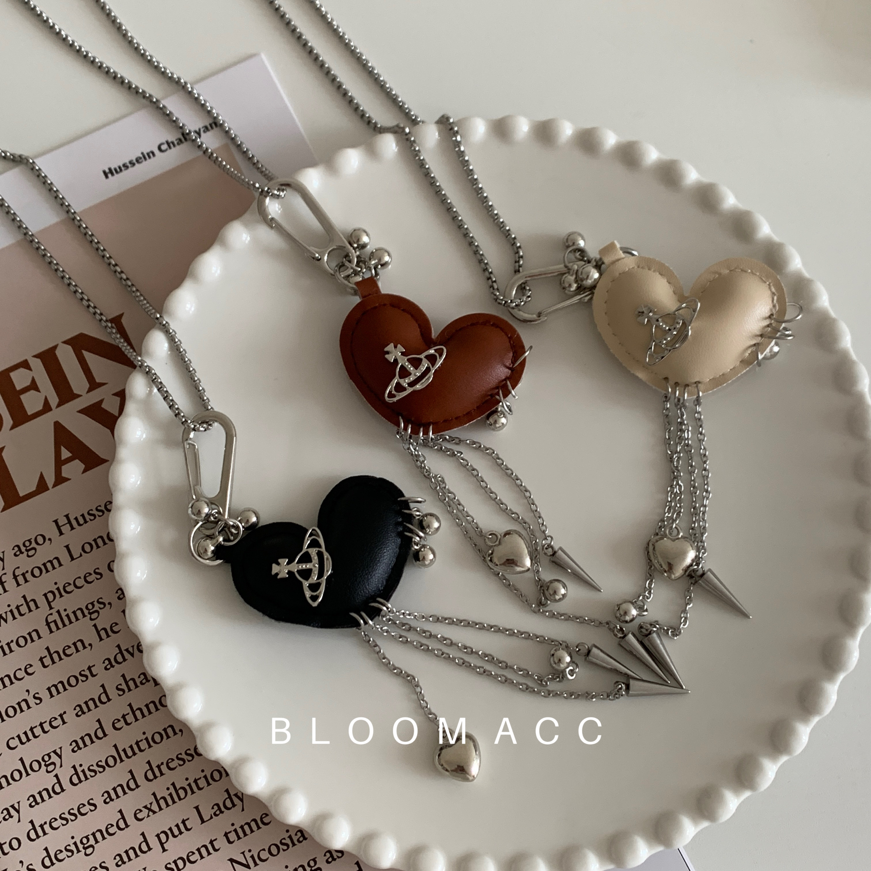 韩国ins风爱心星球长款项链女小众高级感气质锁骨链长款服饰配饰