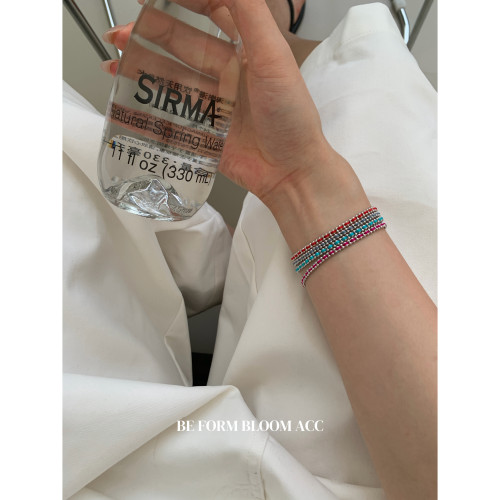好运手链~精致极细编织布艺手绳简约百搭叠戴彩色手串ins风手饰