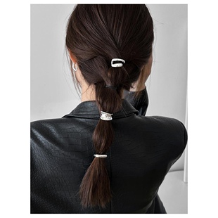 日韩金属马尾扣简约实用发扣精致百搭扎头发高马尾固定神器套装
