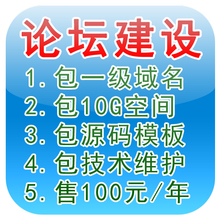 Discuz网站搭建制作模板论坛建设一条龙DZ社区BBS包安装空间源码