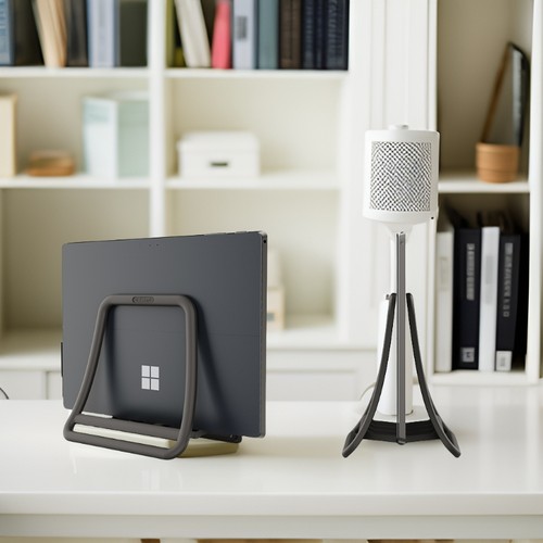 笔记本电脑立式支架重力收纳