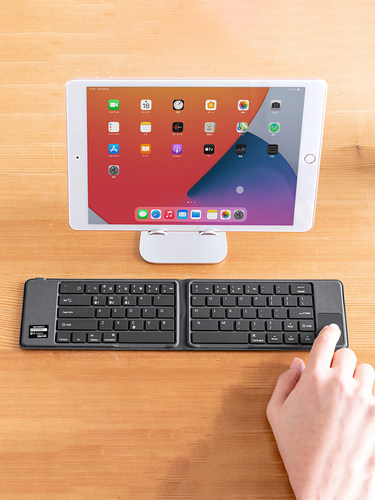 Roostand折叠蓝牙键盘可触控ipad手机平板迷你超薄创意办公便携