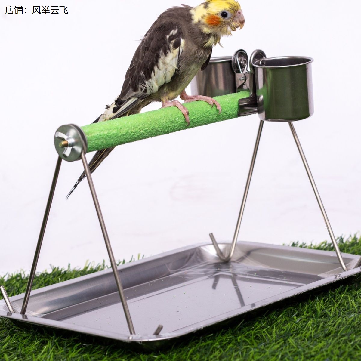 鹦鹉磨砂棍站架花椒木站