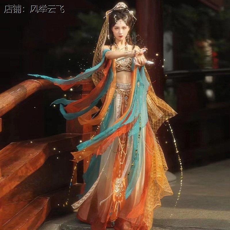 敦煌飞天改良汉服西域异图片