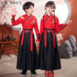 霸王别姬演出服浪子闲话天地龙鳞中小学生精忠报国运动会表演汉服