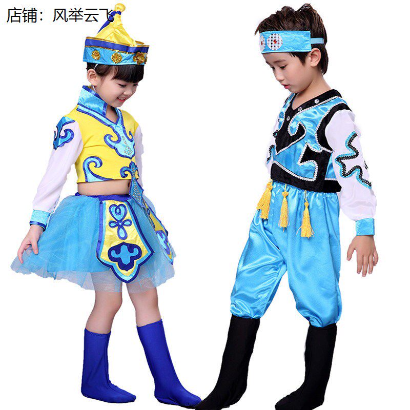新马蹄哒哒儿童表演服民