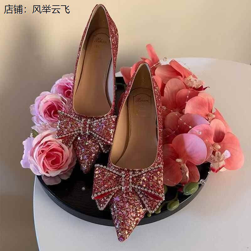 婚鞋展示架结婚中式托盘