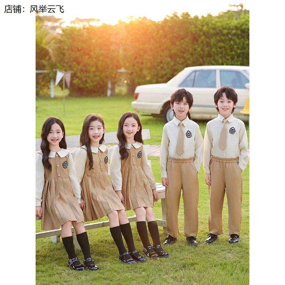 幼儿园园服春秋装开学季英伦学院风儿童班服诗歌朗诵大合唱演出服