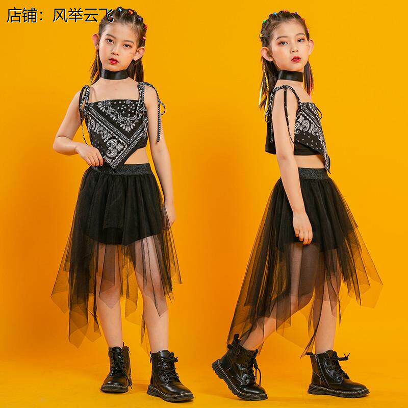 儿童街舞服套装女童幼儿