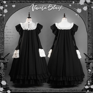 【尾款】第一人偶-万塔黑原创-三种穿法- -华丽多层提拉摆OP