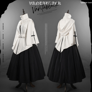 【尾款】二团修女斗篷哥特斗篷六片裁修身收腰万塔黑寡妇系列