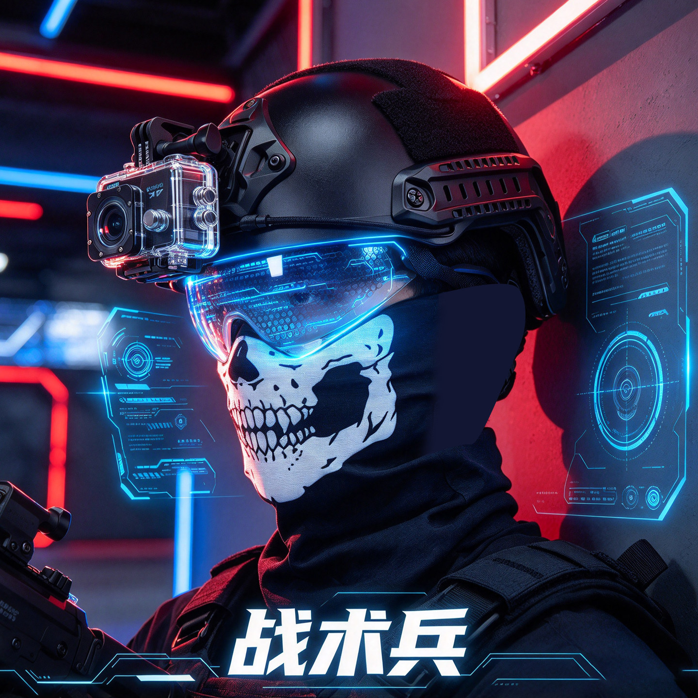 战术头盔运动相机支架套装
