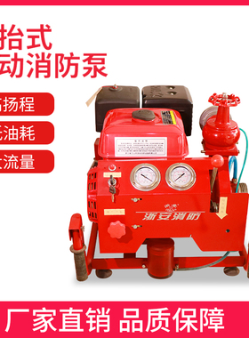 浙安手抬机动消防泵高压自吸水泵高扬程柴油机汽油机11马力