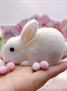 大号兔子捏捏乐慢回弹发泄解压捏捏仿真动物兔子小鸡捏捏玩具公仔