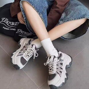 骄家新款厚底老爹鞋7592