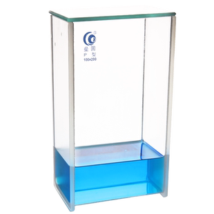 垒固层析缸 包邮高硼硅薄层色谱展开缸  实验室单槽P型 双槽P-1型溶剂玻璃缸100*100mm 200*100mm 200*200mm