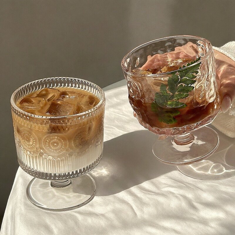 矮脚甜酒杯高颜值果汁饮料杯图片