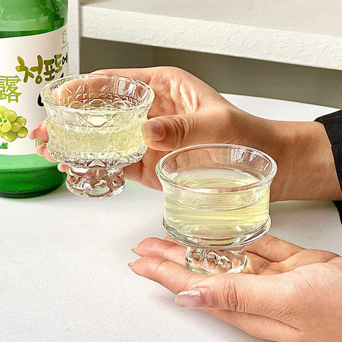 迷你玻璃山脉杯ins创意家用shot杯一两杯白酒杯小酒杯一口杯茶杯