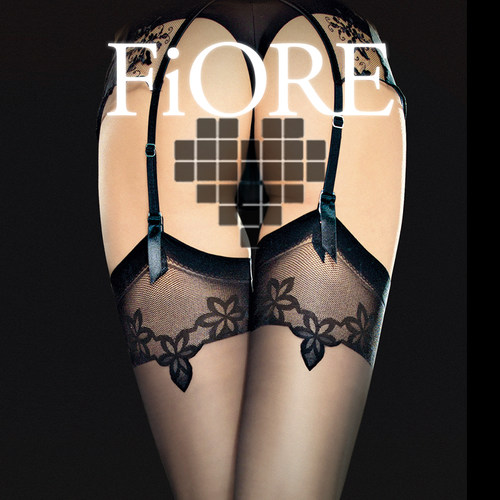 fiore波兰进口丝袜20d花卉提花