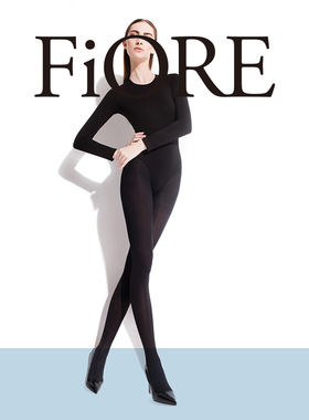 Fiore波兰进口60D丝袜春秋薄款黑色基础连裤袜超柔打底袜C5111