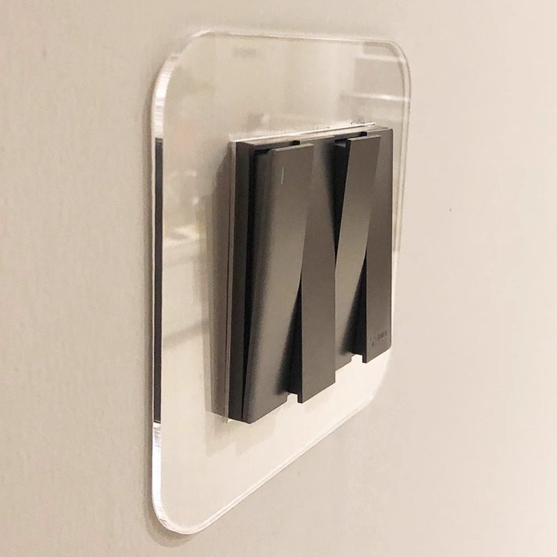 家用开关保护套亚克力开关边框装饰墙贴简约插座透明框美化遮丑贴,家居饰品,开关贴,淘宝优惠券,粉丝福利购,淘宝优惠卷