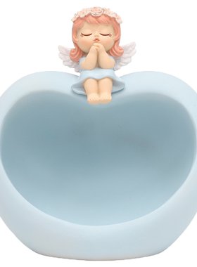 少女家居玄关钥匙收纳摆件