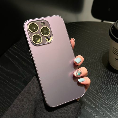 适用苹果17promax手机壳新款iphone16pro纯色磨砂15高级14防指纹软边框13pro自带镜头膜12网红男女防摔11全包