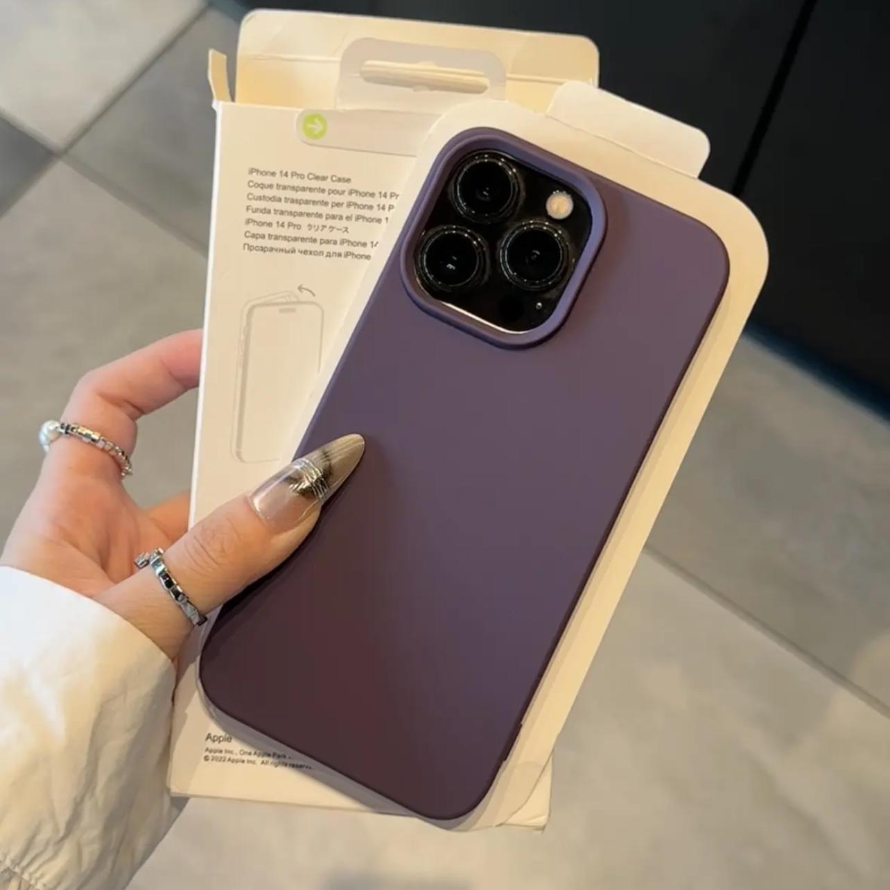 大孔超薄肤感半包适用苹果17promax手机壳新款iphone16pro高级感14纯色13硅胶12简约11男15女air创意plus软壳