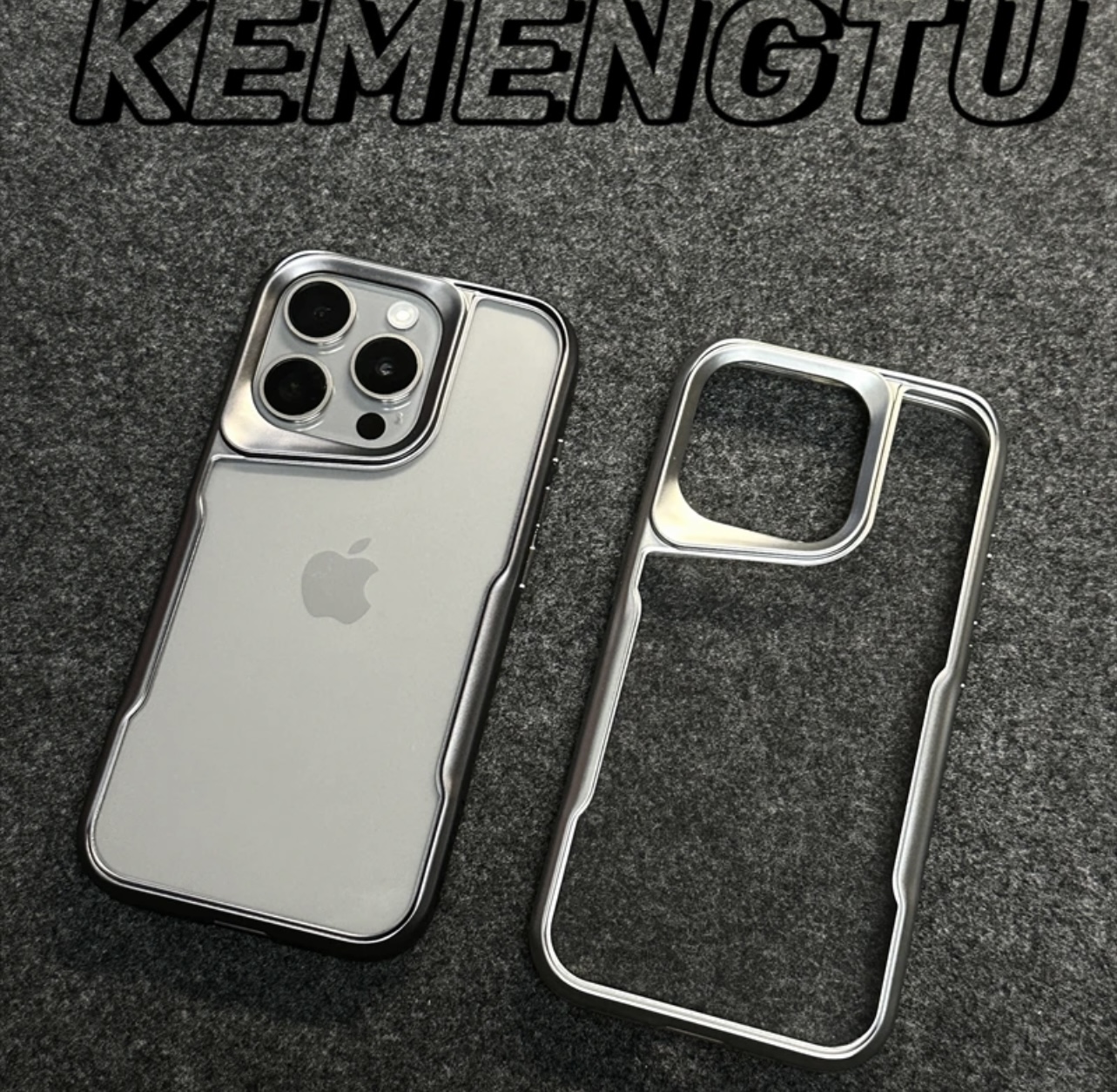 适用苹果16promax手机壳新款透明iPhone15pro钛金灰护甲小蛮腰14pro亚克力防摔13软边硬背壳12pm高级感男女套