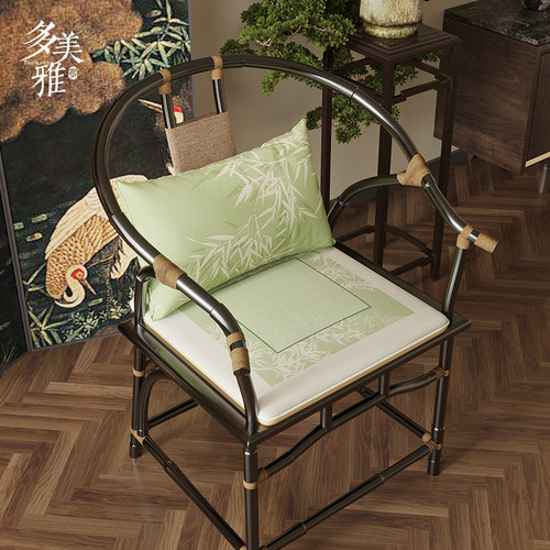 雪尼尔新中式高级感坐垫