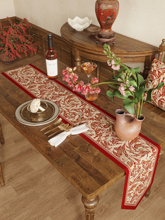 节日桌旗覆古易近人豪华高雅餐桌咖啡桌桌布家红气氛婚礼婚礼茶席