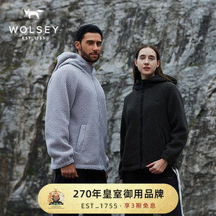 Wolsey羊羔絨情侶戶外加絨加厚保暖男女款 抓絨外套秋冬內(nèi)膽抓絨衣
