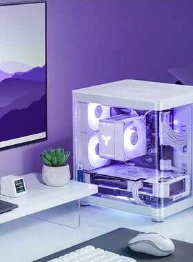 乔思伯MATX机箱TK0/TK1/TK2/TK3/TK4曲面无立柱海景房机箱ITX ATX