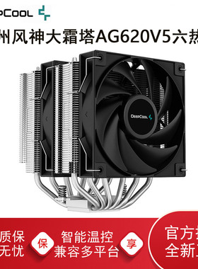 九州风神大霜塔AG620电脑CPU散热器风扇ARGB双塔六热管1700/AM5
