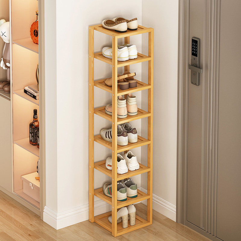 防尘鞋架家用门口小窄鞋架子鞋收纳简易多层窄小室内单列入门鞋柜