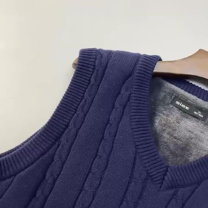 秋冬加厚加绒毛背心马甲