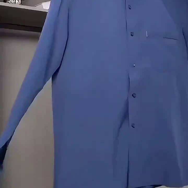 中老年男士长袖衬衫夏季