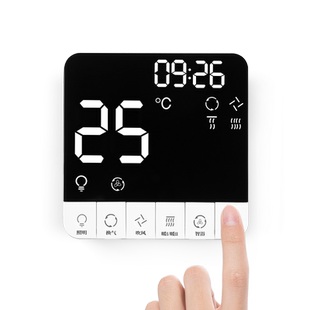 智能浴霸开关五开四开通用家用浴室卫生间暖气五合一防水触摸面板