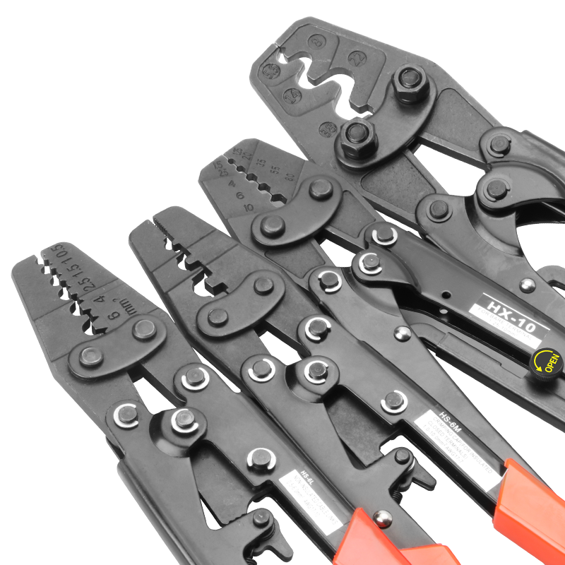 冷压裸端子压线钳棘轮式压接工具省力型圆形叉型OT/UT/SV/RV/SC