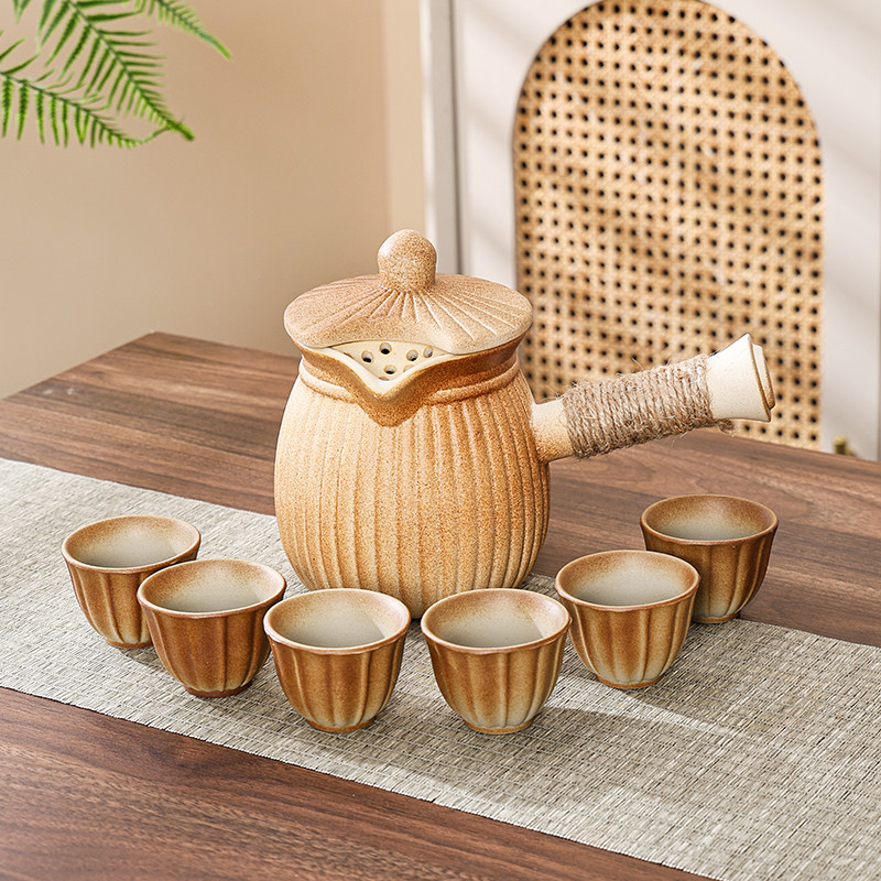 带盖围炉煮茶罐罐壶户外室内烤奶壶侧把壶可干烧煮茶壶器具套装