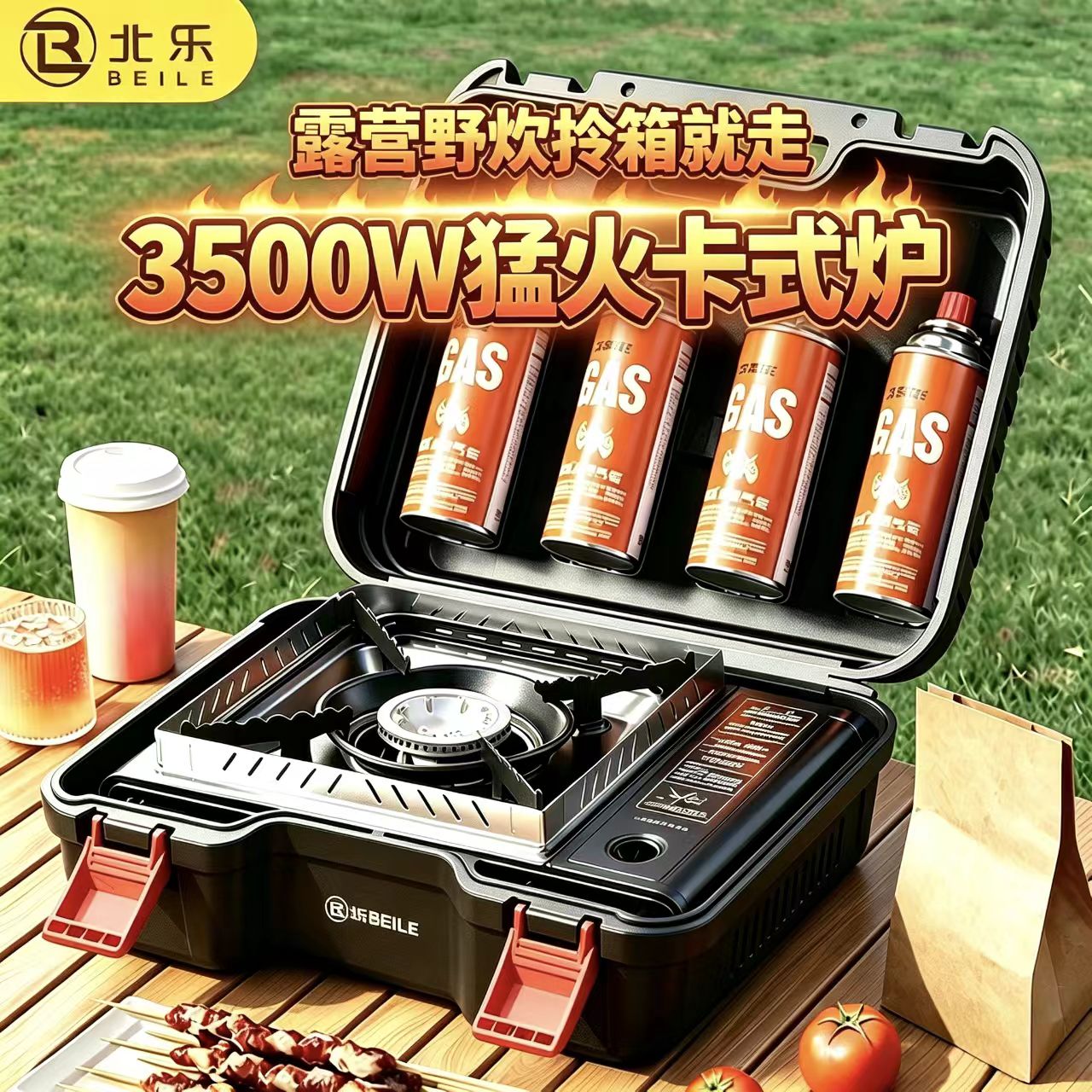 北乐卡式炉便携式家用户外炉具
