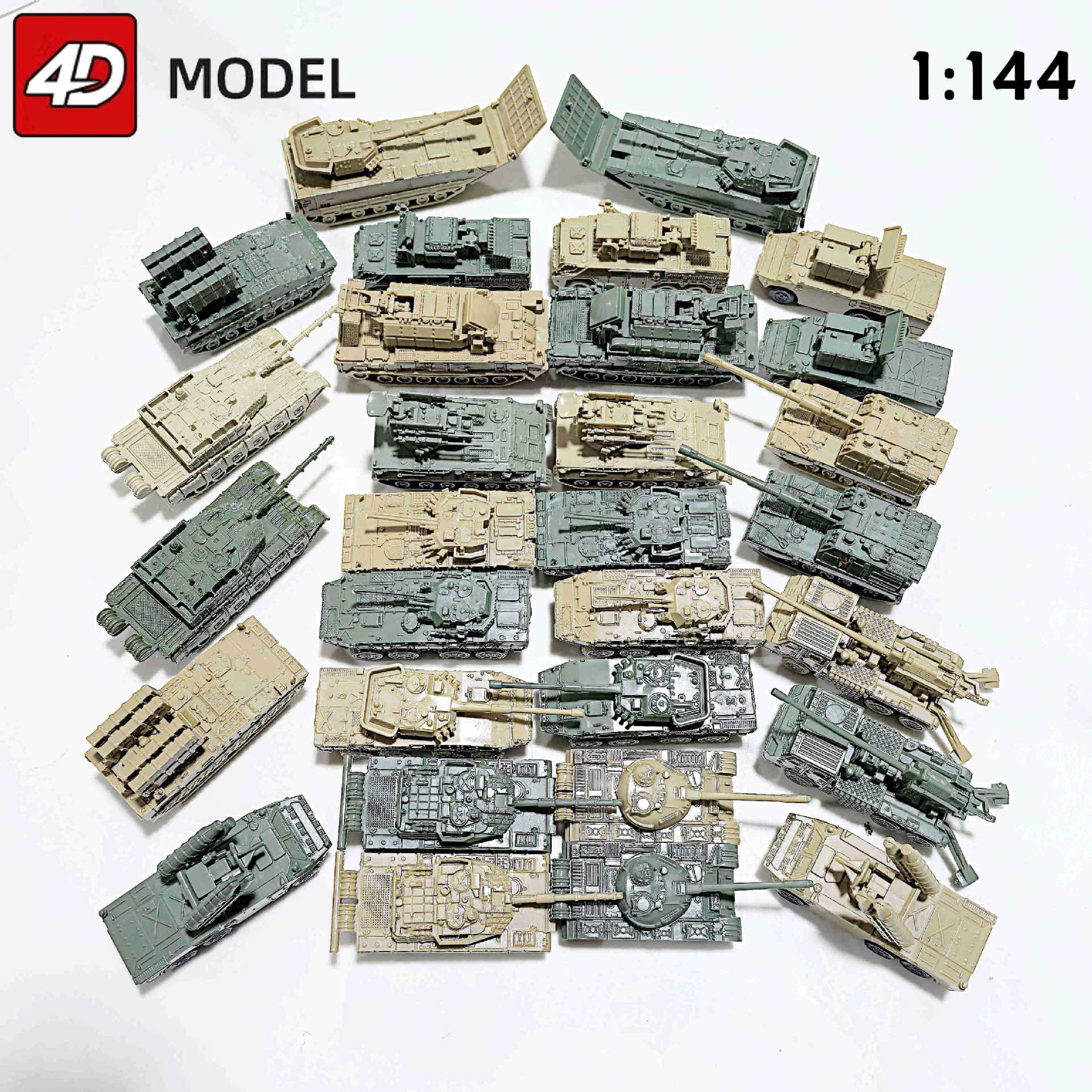 4d模型主战经典坦克沙盘男孩玩具