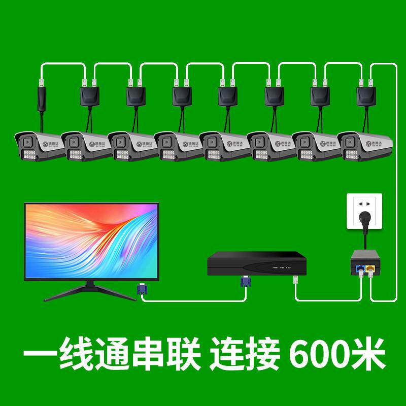 一线通 监控系统全套一整套 监控设备套装全套 监视器店铺用商用