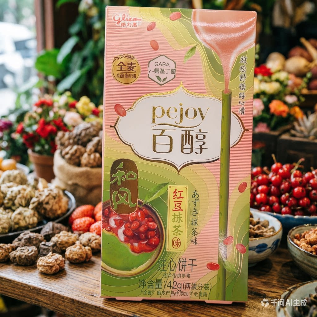 百醇红豆抹茶味注心饼干42g