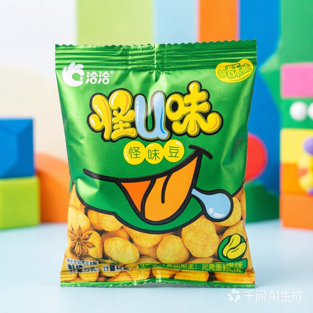 洽洽怪U味怪味豆散称袋装五香味蚕豆下酒菜怀旧六一儿童零食好吃