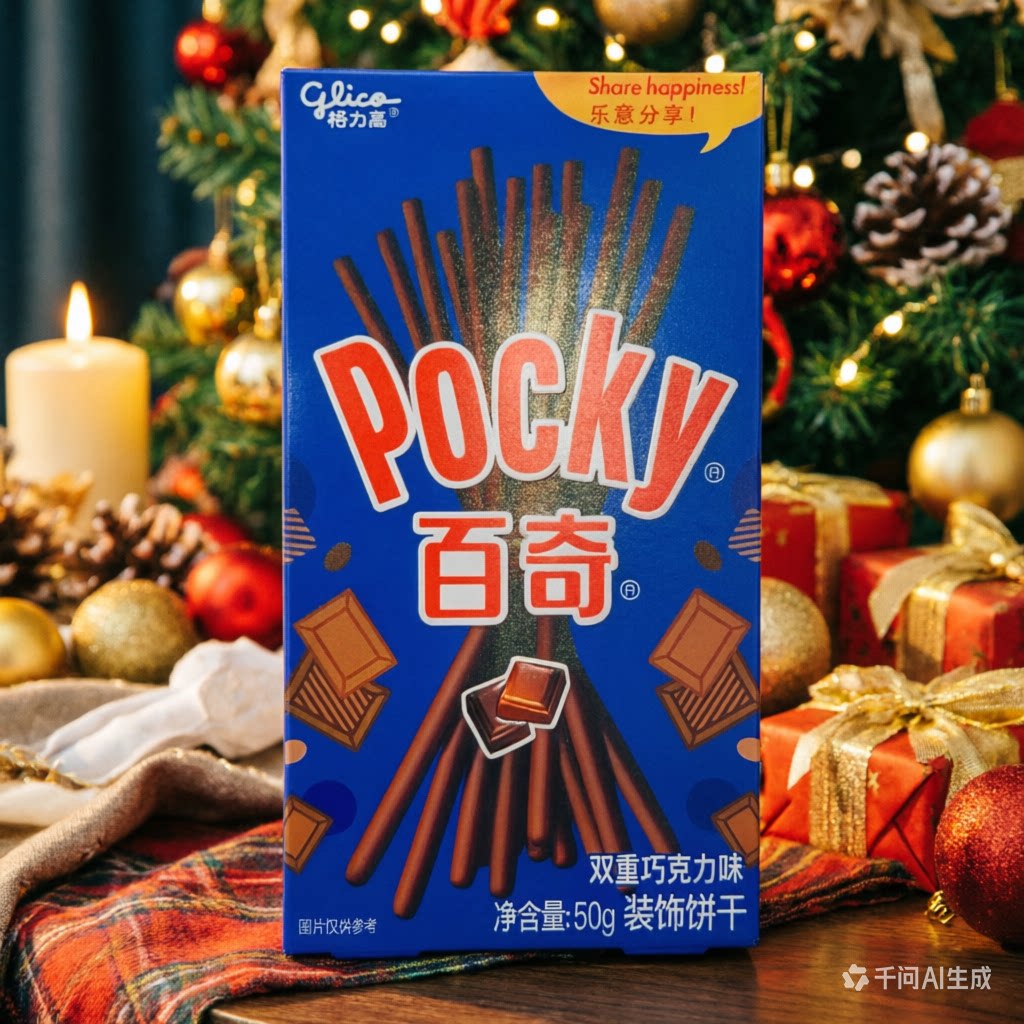 百奇双重巧克力味装饰饼干50克