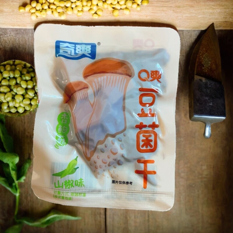 奇爽Q爽豆菌干杏鲍菇山椒