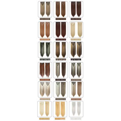 欧美假发接发片夹子卡7件